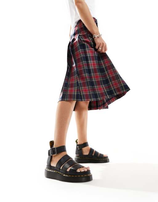 Dr Martens Clarissa II quad chunky sandals in black | ASOS