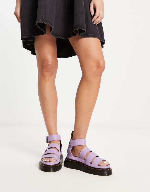 Dr Martens Clarissa ii quad chunky sandals in lilac pisa ASOS