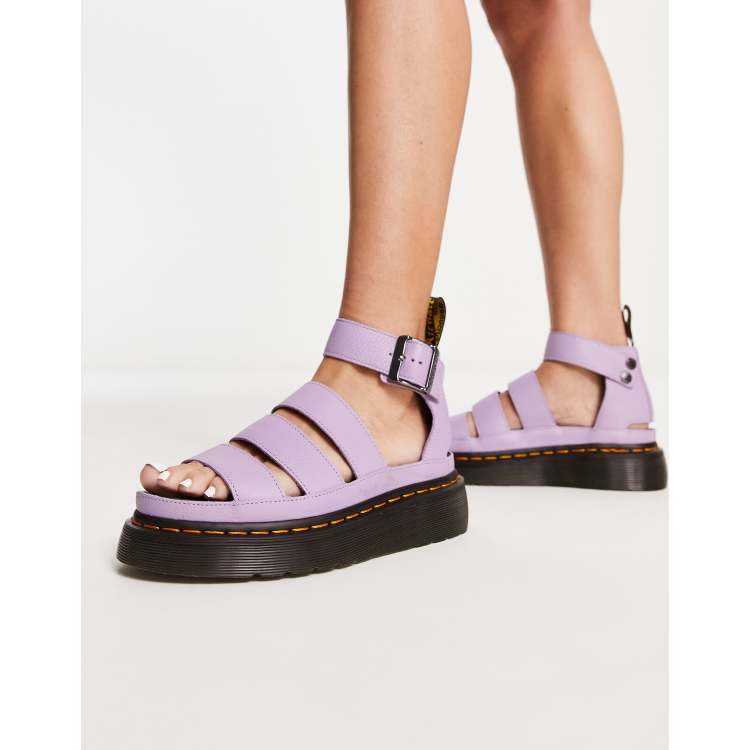 Dr Martens Clarissa ii quad chunky sandals in lilac pisa | ASOS