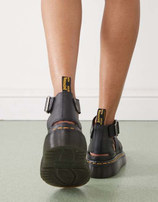 Dr martens - clarissa ii quad - sandalen dikke zool in zwart store