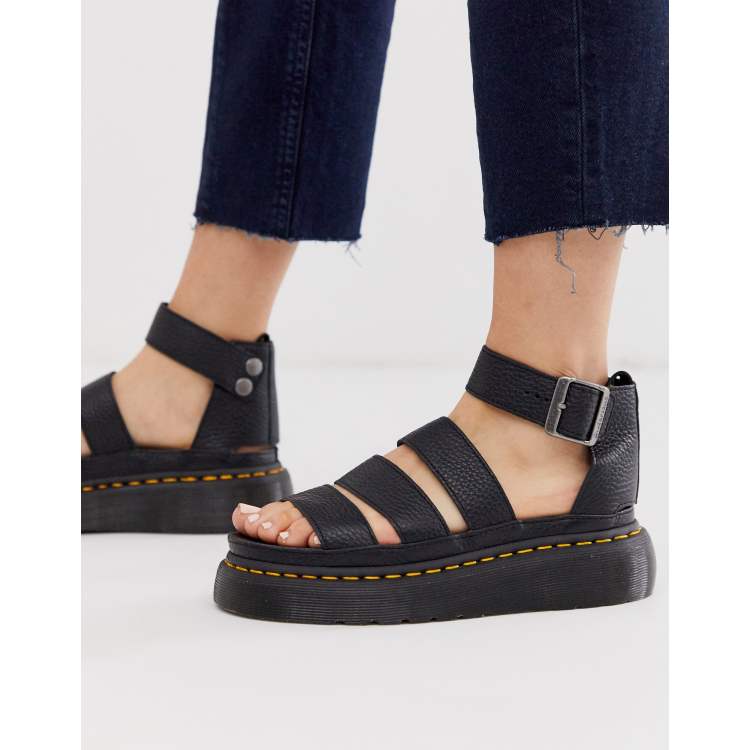 Clarissa 2 quad sandals black new arrivals