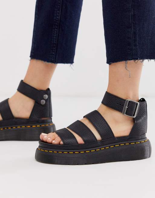 Dr Martens Clarissa II quad sandals in black ASOS