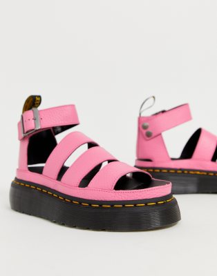 pink dm sandals