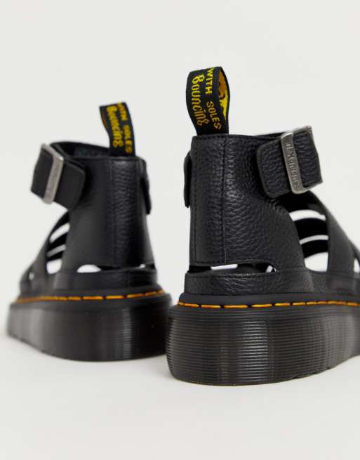 Dr Martens – Clarissa II Quad – Svarta grova sandaler, 4 av 4