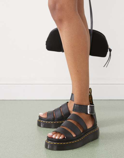 Dr Martens – Clarissa II Quad – Svarta grova sandaler, 4 av 4