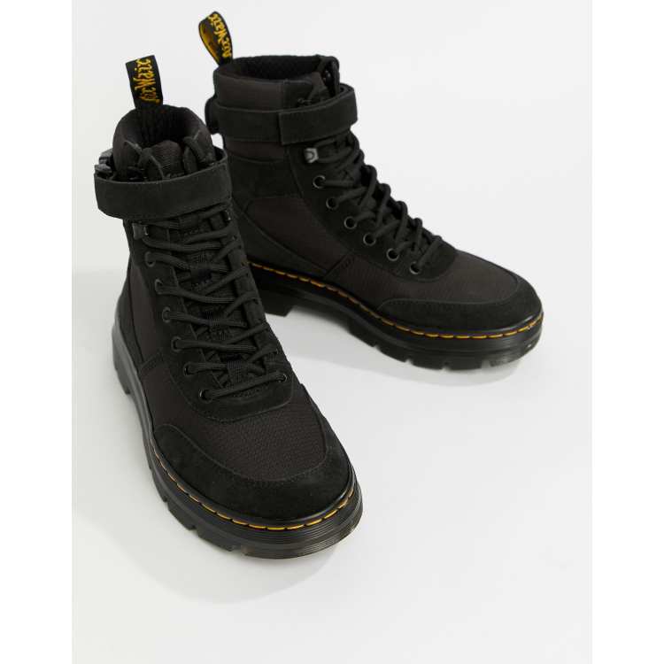 Dr martens combs cheap black utility boots womens