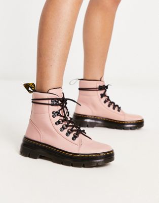 Dr Martens Combs nylon boots in peach  - ASOS Price Checker
