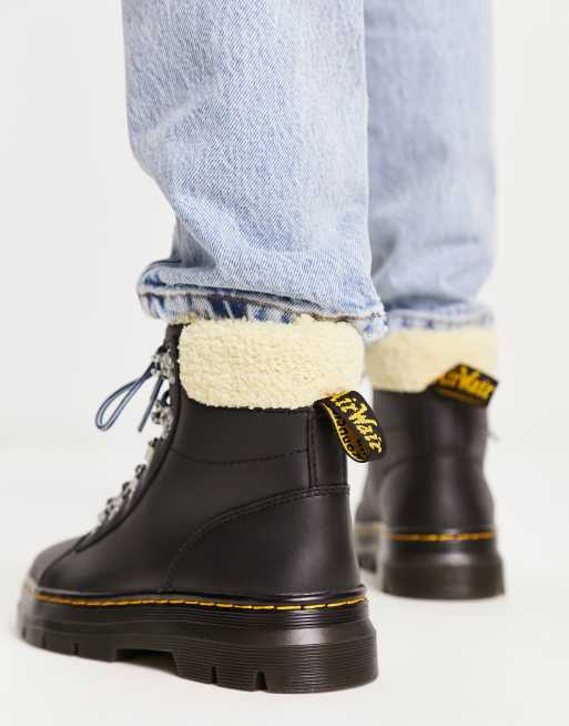 Fur lined doc martens on sale uk