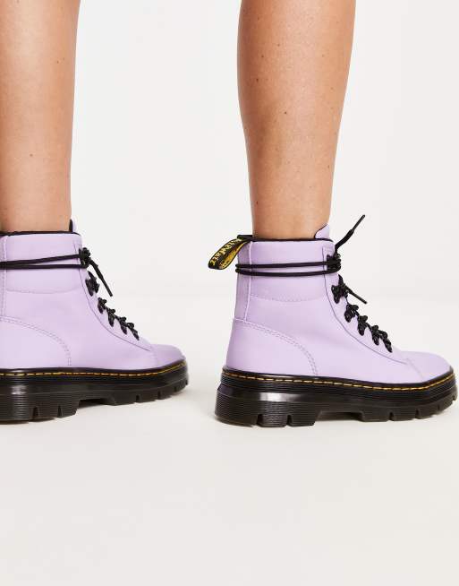 Dr Martens – Combs – Lila stövlar i nylon, 2 av 4