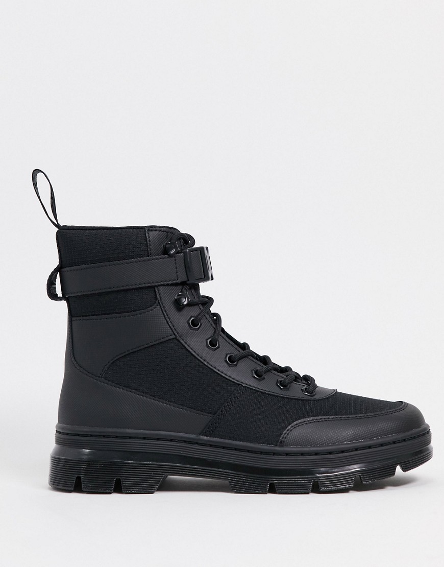 Dr. Martens Combs Tech 8 Eye Boots In Black