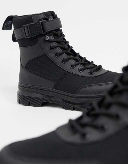 Dr Martens combs tech 8 eye boots in black, 2 of 4