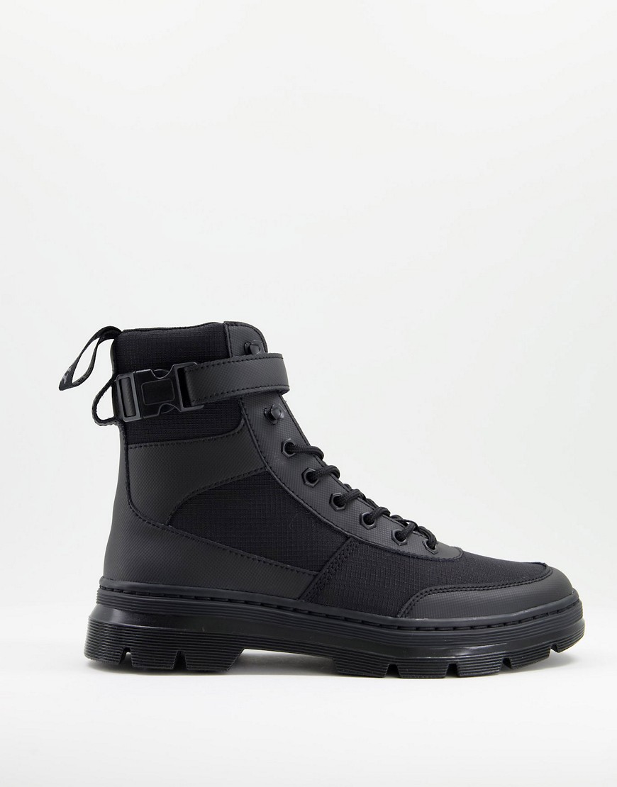 Dr Martens Combs Tech 8 Eye Boots in Black