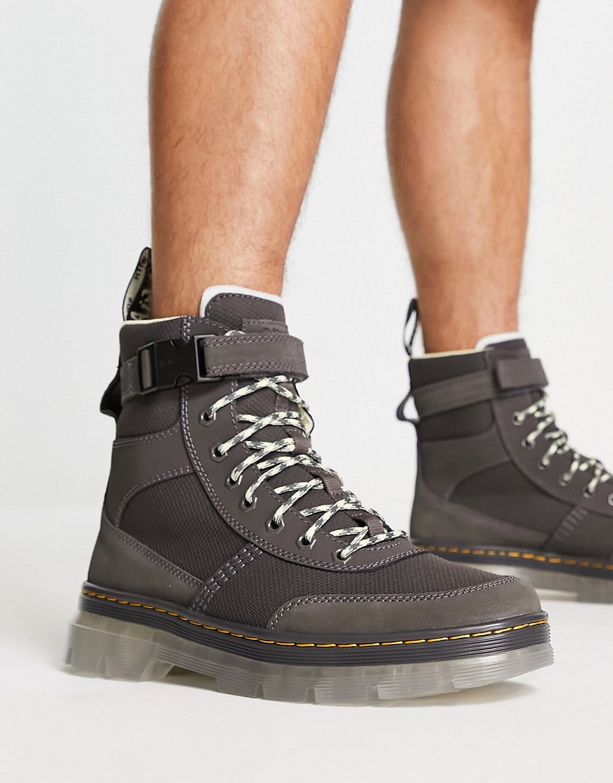 dr martens combs tech 8 tie boots gunmetal iced sole-grey