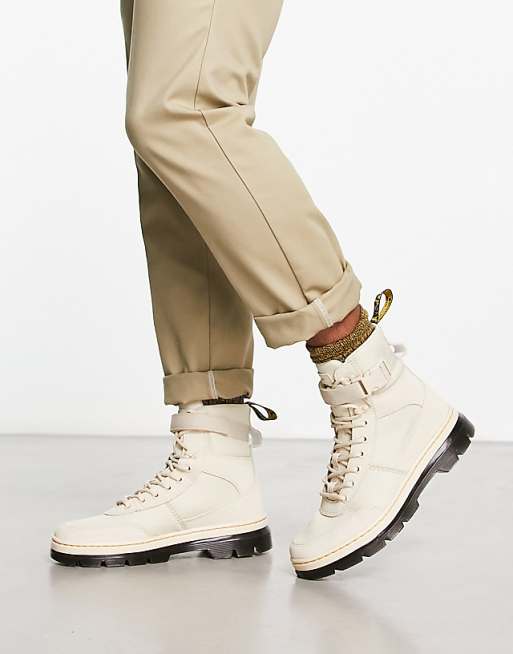 Dr Martens Combs Tech 8 Tie Boots in Beige | ASOS Dr Martens Combs Tech 8 Tie Boots in Beige | ASOS
