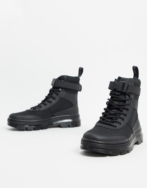 Dr martens combs tech shop utility ankle boots in black