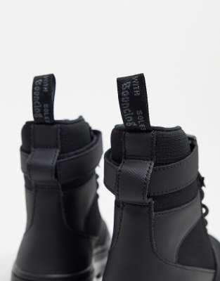 Dr Martens Combs tech ankle strap ankle boots in black ASOS