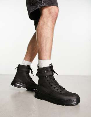 Dr Martens Combs Tech ankle strap boots in black