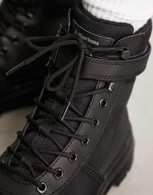 Dr Martens Combs Tech ankle strap boots in black