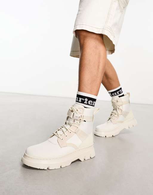 Off brand doc martens hot sale white