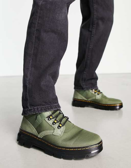 Dr Martens - Combs Tech ii - Kakigrønne støvler med 8 snørehuller, 4 af 4
