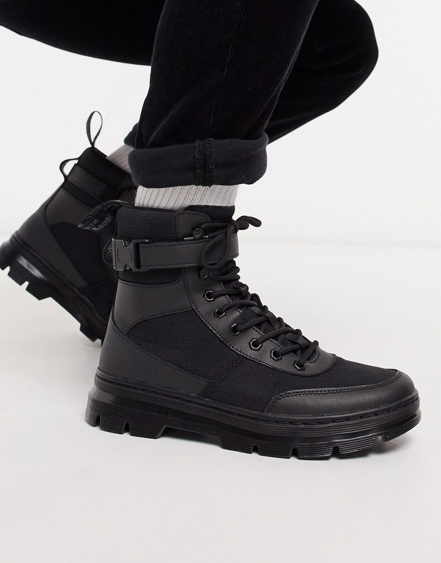 Dr Martens – Combs Tech – Svarta boots med 8 öljetter