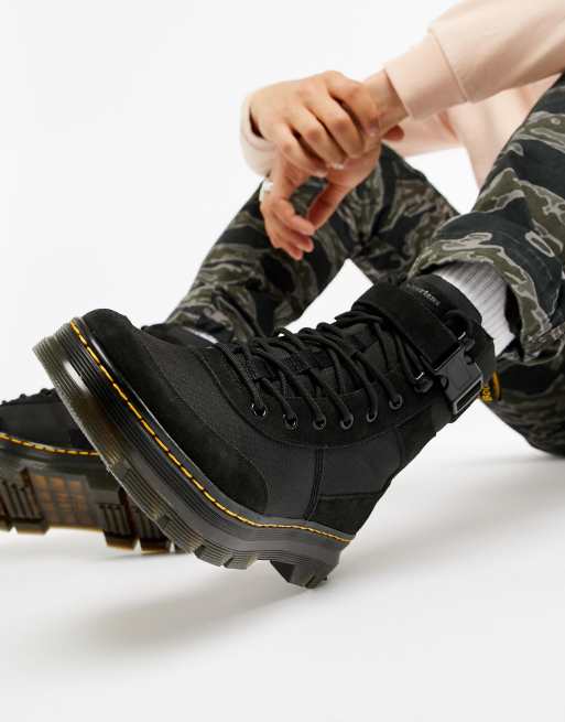 Dr Martens Combs Tech tie boots in black