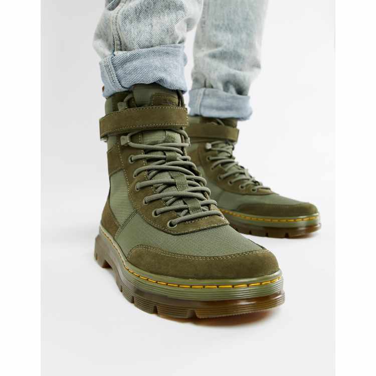 Dr Martens Combs Tech tie boots in khaki