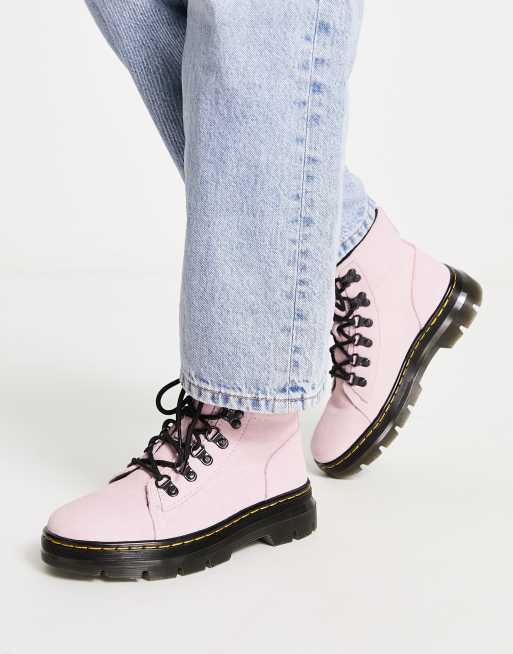 Doc martens pink outlet laces