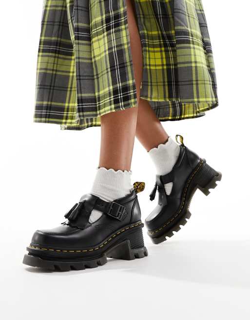 Dr Martens - Corran - Sorte Mary Jane-sko med hæl