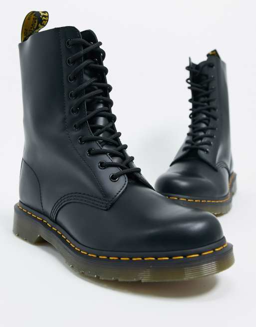 Dr Martens – czarne botki wiązane na 1490 10 oczek, 4 z 4