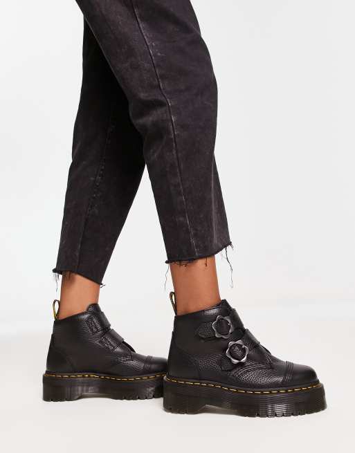 Dr.Martens》QUAD RETRO DEVON FLWR-