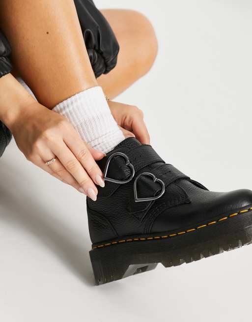 Doc martens clearance heart buckle boots