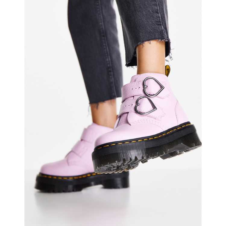 pink doc martens with hearts