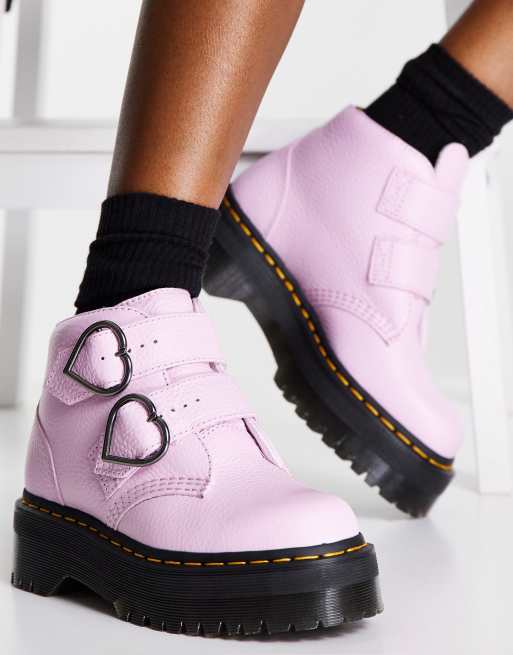 pink doc martens with hearts