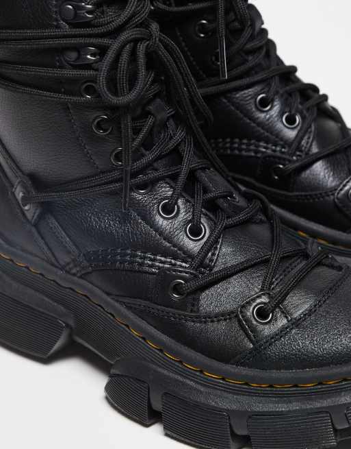 Dr Martens DMXL Lace 8 Eye boots in black | ASOS