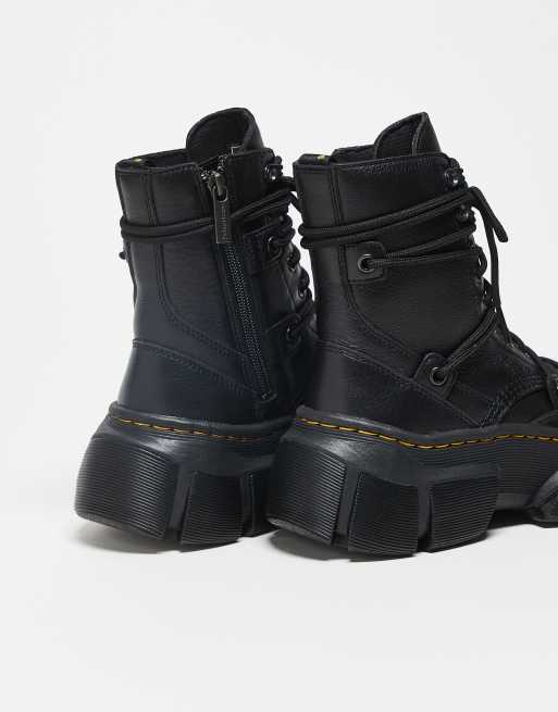 靴 Dr.Martens DMXL LACE Dr. Martens DMXL LACE UNISEX - Platform boots - black lunar/black