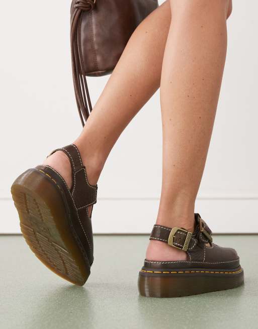 Dr Martens Dunnet flower sandals in brown | ASOS