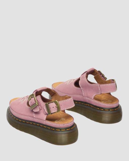 Dr. Martens - Dunnet - Sandales en nubuck à fleur - Rose poudré, 2 de 4