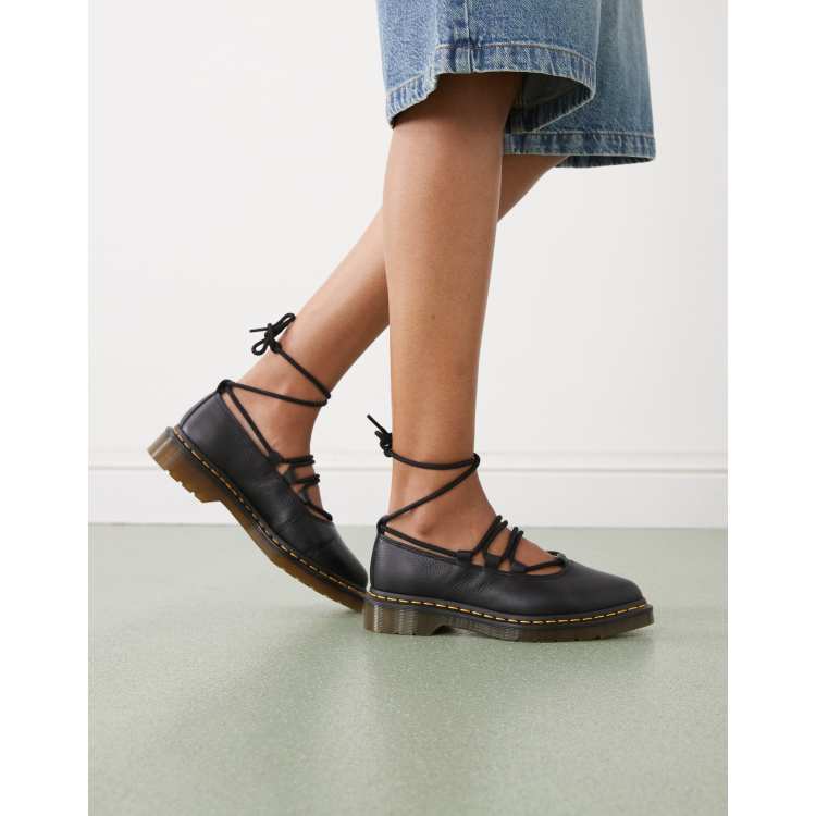 Dr Martens Elphie II lace up shoes in black | ASOS