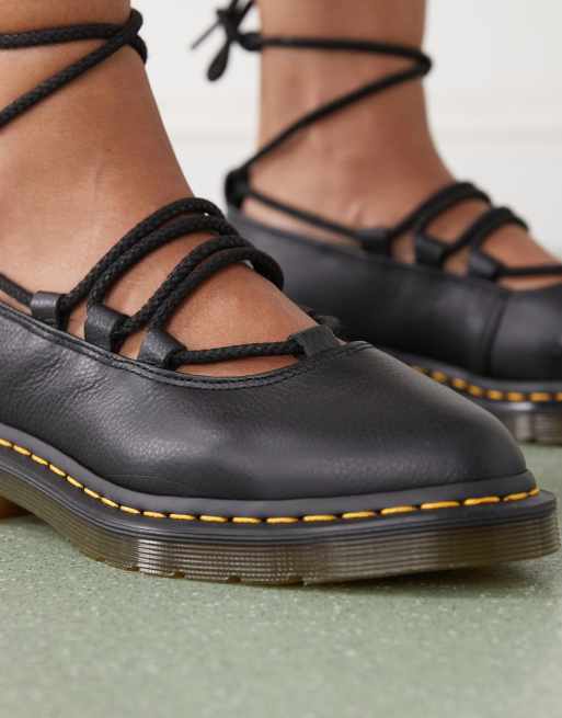 Dr Martens Elphie II lace up shoes in black | ASOS