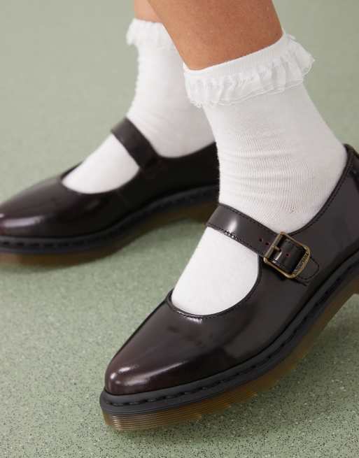 Dr Martens – Elphie – Wiśniowoczerwone buty Mary Jane | ASOS