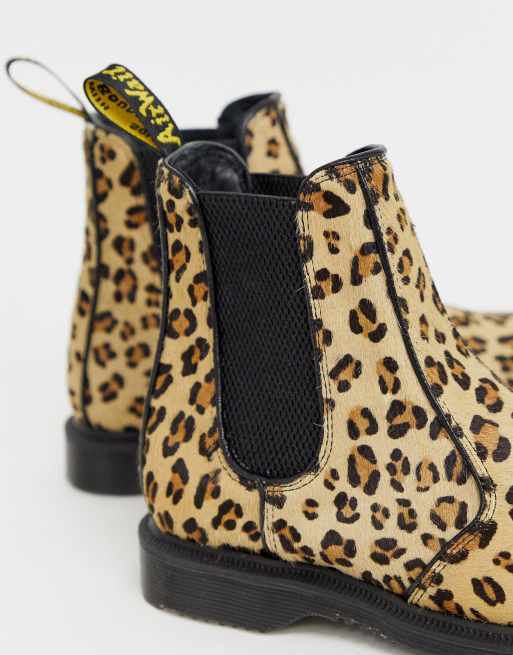 Dr martens flora chelsea boots sale leopard