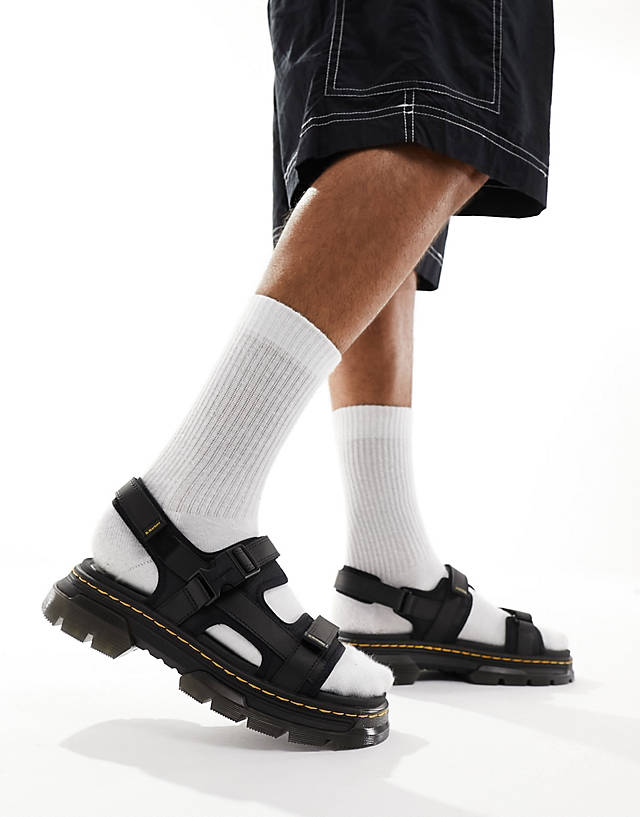 Dr Martens - forster ripstop sandals in black