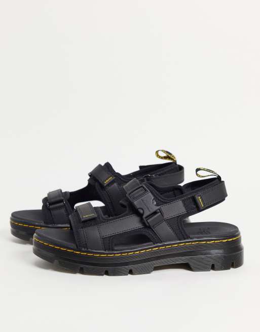 Dr Martens forster sandals in black element | ASOS