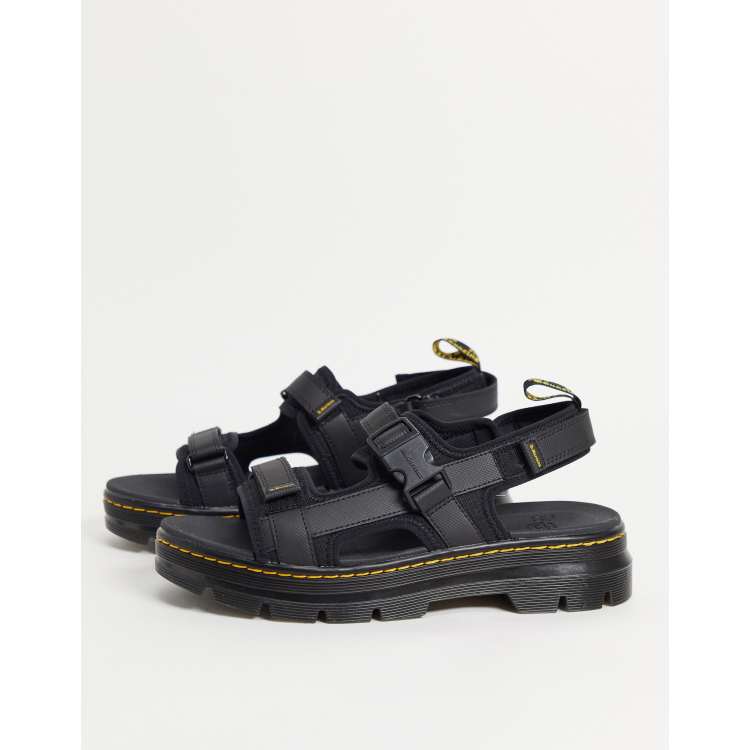 Dr Martens Forster sandals in black element | ASOS