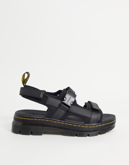 Dr Martens Forster sandals in black element | ASOS
