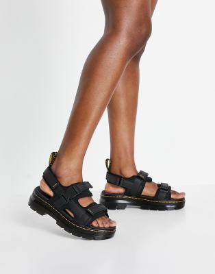 Dr. Martens Forster Sandals In Black | ModeSens