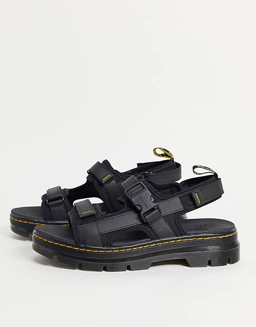 Dr Martens forster tech sandals in black | ASOS