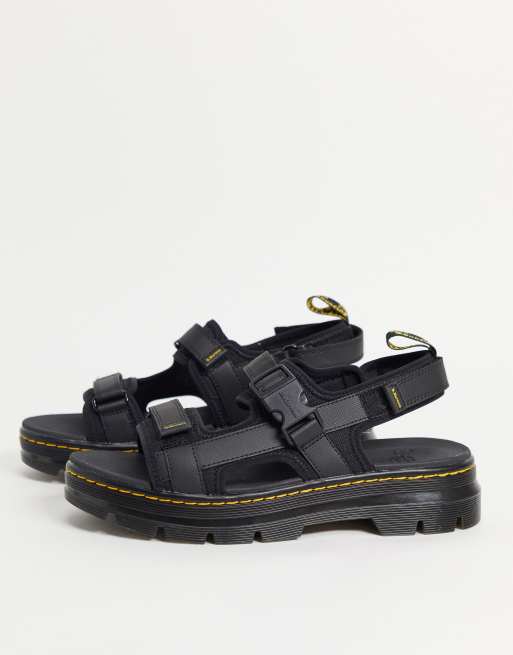 Dr Martens forster tech sandals in black