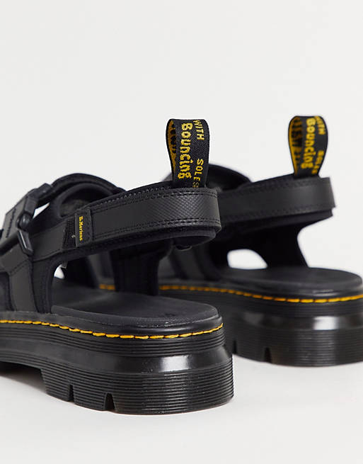 Dr Martens forster tech sandals in black